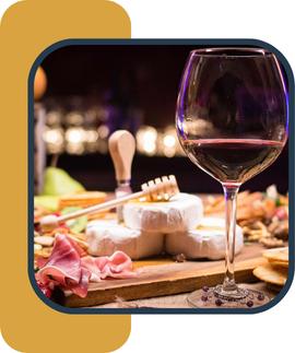 French cheese and wine