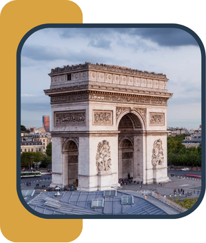 Arc de Triomphe in Paris, France