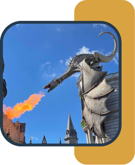 Fire-breathing Dragon in Diagon Alley
